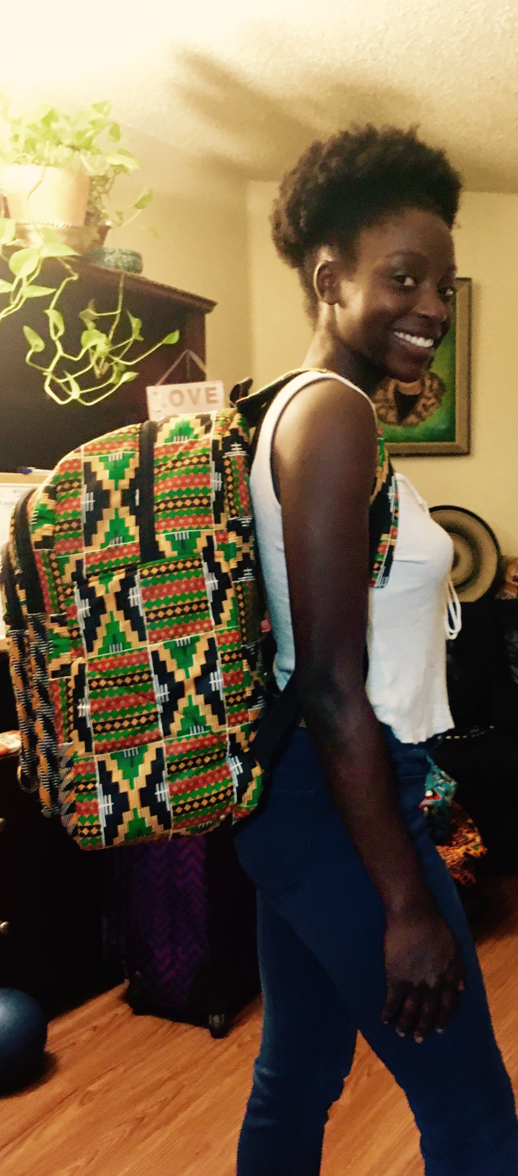 Backpacks Afrikan Girls Hairstyle Printed